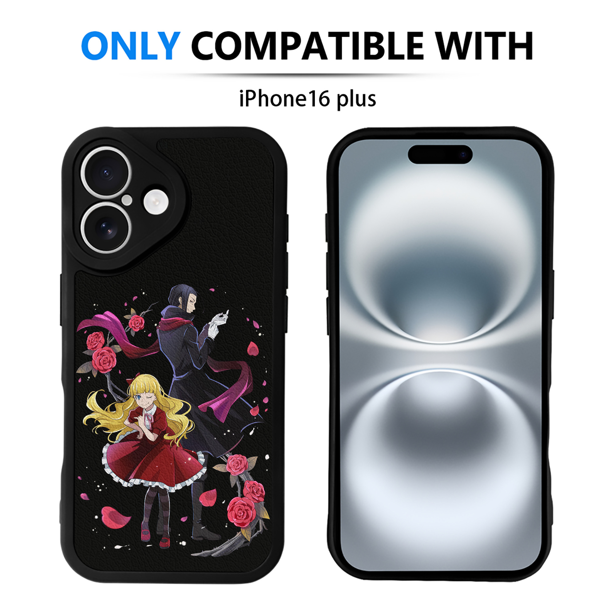 （画像用） 文豪ストレイドッグス Bungo Stray Dogs 【iPhone 16シリーズ対応】シリコンスマホケース（レザー調） 材質：シリコン